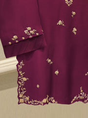 2 Piece- Pure Shisha Silk Embroidered Suit S114938