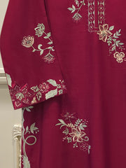 Pure Khaddi Silk Embroidered  Shirt S113205