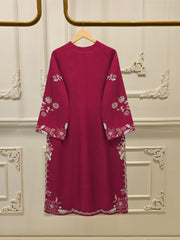 Pure Khaddi Silk Embroidered  Shirt S113205
