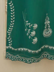 Pure Organza Embroidered Suit S112998