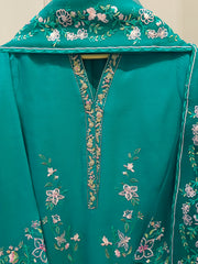 2 Piece - Pure Khaddi Silk Embroidered  Suit S115064