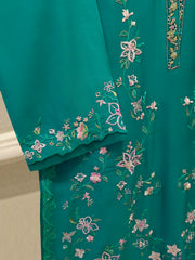 2 Piece - Pure Khaddi Silk Embroidered  Suit S115064
