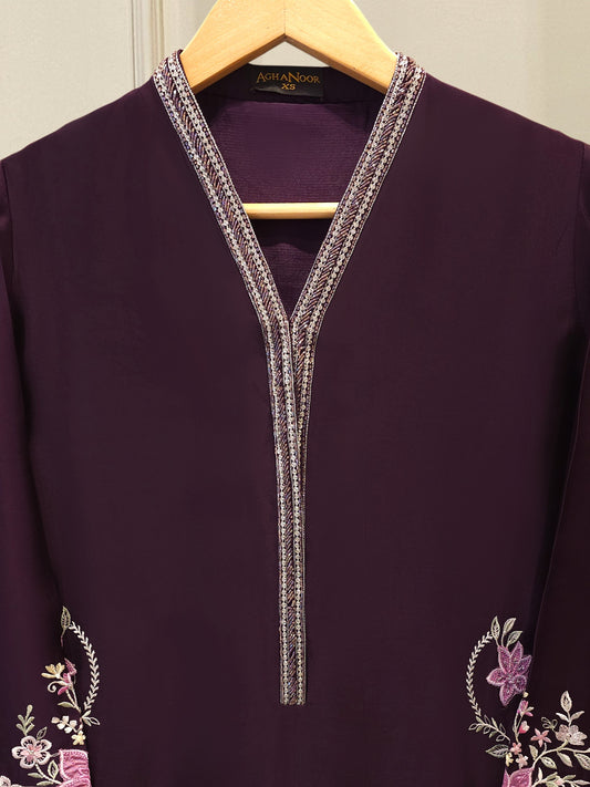 2 Piece- Pure Shisha Silk Embroidered Suit S115119