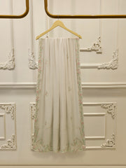 3 Piece- Pure  Shisha Silk Embroidered Suit S115118