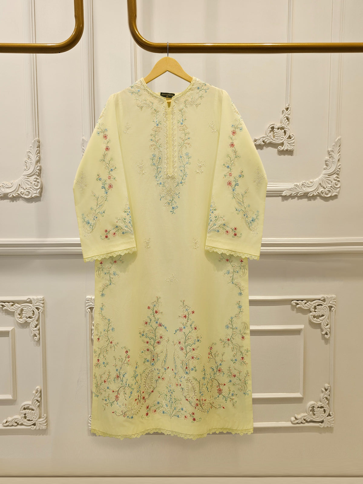 2 Piece - Embroidered Cambric Suit S115126