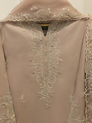 3 Piece - Pure Khaddi Silk Embroidered  Suit S115129