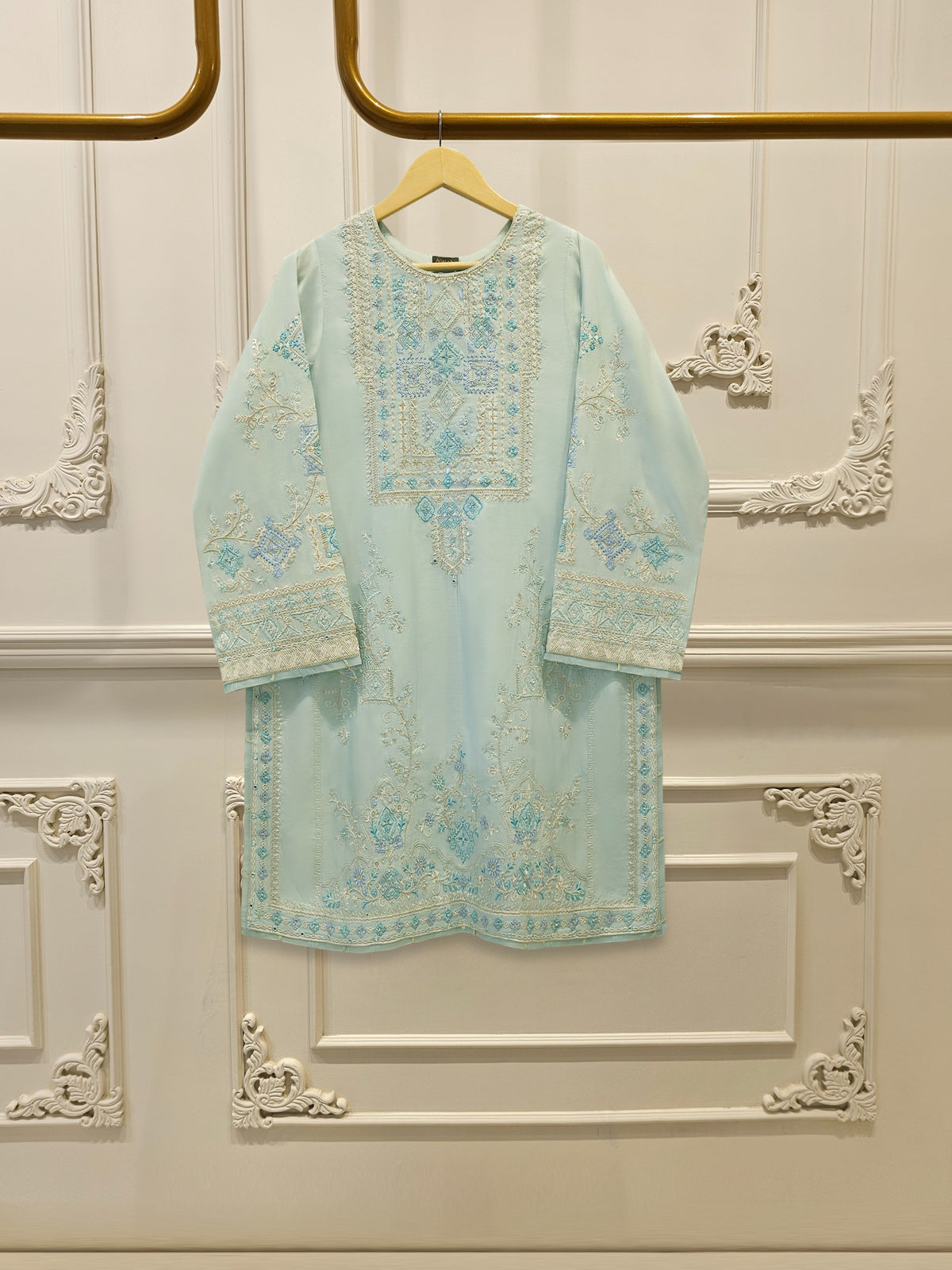 2 Piece - Pure Khaddi Silk Embroidered  Suit S115139
