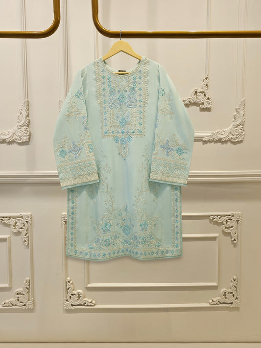2 Piece - Pure Khaddi Silk Embroidered  Suit S115139