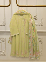 3 Piece - Embroidered Cambric Suit S115137
