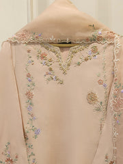 3 Piece - Pure Khaddi Silk Embroidered  Suit S115261