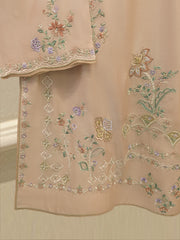 3 Piece - Pure Khaddi Silk Embroidered  Suit S115261