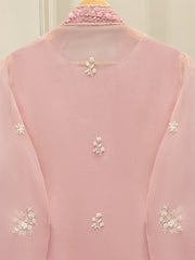 Pure Organza Embroidered Shirt S110121