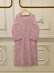 2 Piece - Pure Organza Embroidered Suit S114207