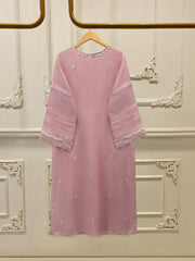 2 Piece - Pure Organza Embroidered Suit S114207