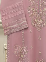 2 Piece - Pure Organza Embroidered Suit S114207