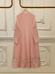 2 Piece - Pure Embroidered Cotton Net Suit S111975