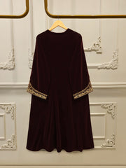 2 Piece - Embroidered Velvet Suit S115284