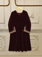 2 Piece - Embroidered Velvet Suit S115284