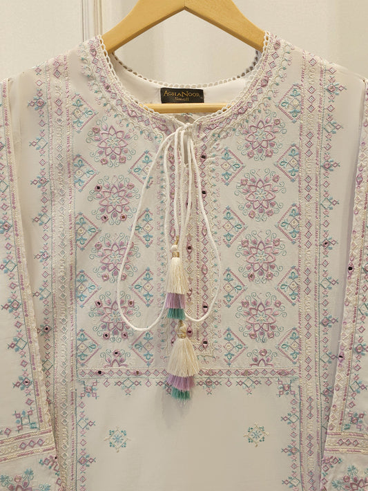 2 Piece - Embroidered Cambric Suit S115290