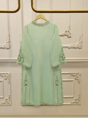 3 Piece- Pure Korean Silk Embroidered Suit S115545