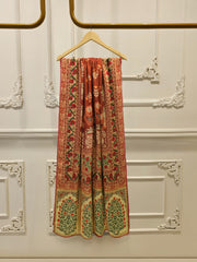 3 Piece- Pure Korean Silk Embroidered Suit S115545