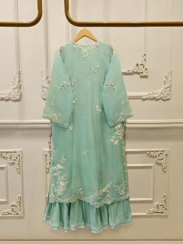 2 Piece - Pure Organza Embroidered Suit S115521 (Pre-Order)