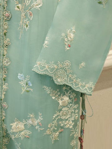2 Piece - Pure Organza Embroidered Suit S115521 (Pre-Order)