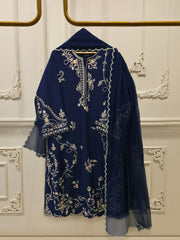 3 Piece - Pure Khaddi Silk Embroidered  Suit S115550