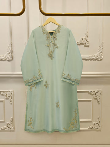 2 Piece- Pure Sheesha Silk Embroidered Suit S115577 (Pre-Order)