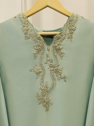 2 Piece- Pure Sheesha Silk Embroidered Suit S115577 (Pre-Order)