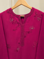 2 Piece - Embroidered Kora  Cotton Suit S115619
