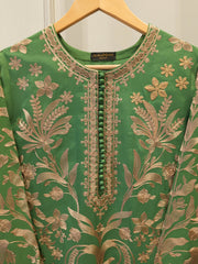2 Piece - Embroidered Kora Silk Suit S115617
