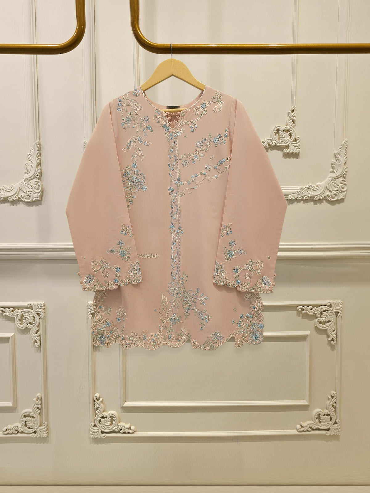 2 Piece - Embroidered Cambric Suit S115613