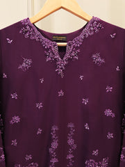 2 Piece- Pure Sheesha Silk Embroidered Suit S115659