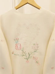 3 Piece - Embroidered Kora Silk Suit WS00418