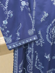 3 Piece- Pure Korean Silk Embroidered Suit S115699