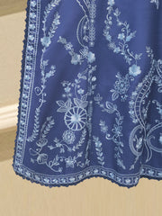 3 Piece- Pure Korean Silk Embroidered Suit S115699