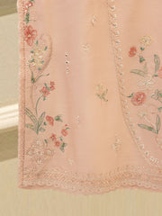 3 Piece - Pure Khaddi Silk Embroidered  Suit S115694