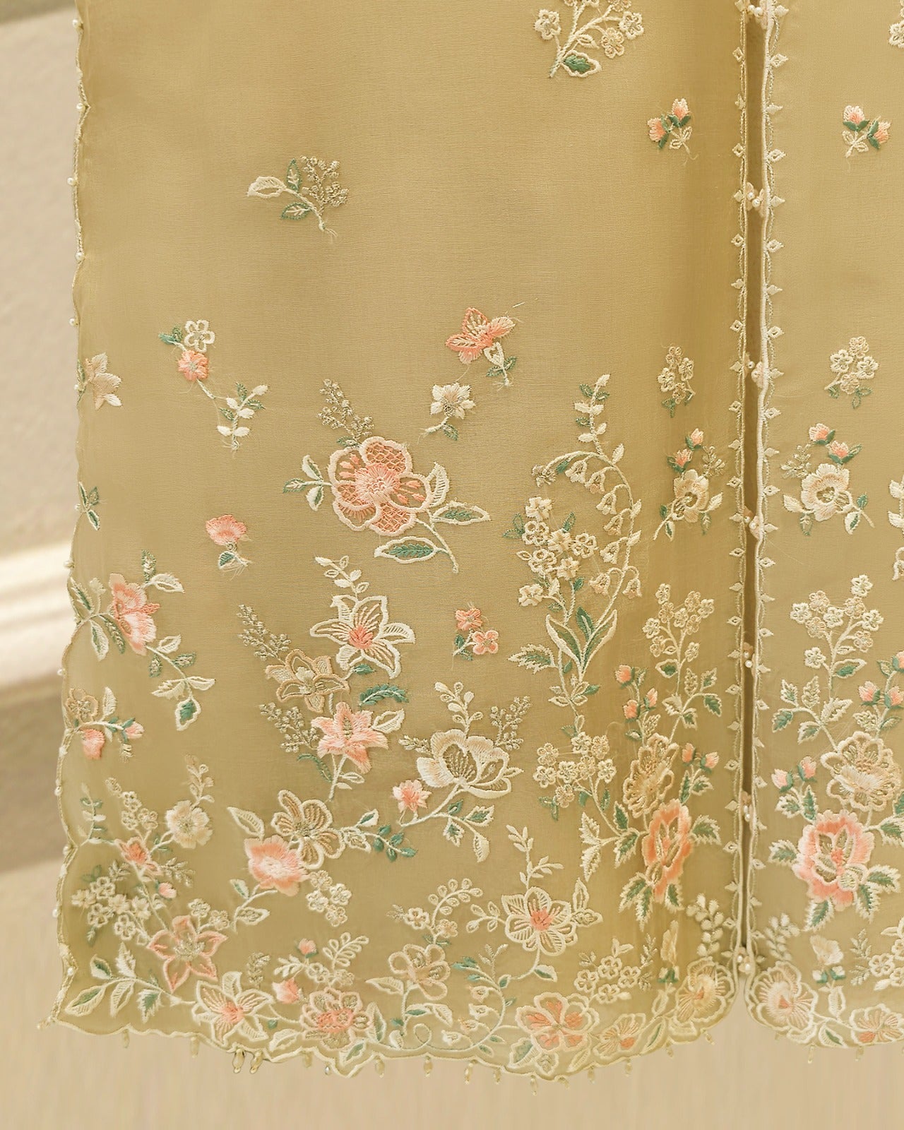 3 Piece - Pure Organza Embroidered Suit S115730 – Aghanoorinternational