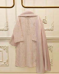 3 Piece - Pure Khaddi Silk Embroidered  Suit S115751