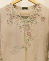 2 Piece- Pure Sheesha Silk Embroidered Suit S115731