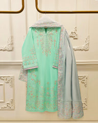 2 Piece - Embroidered Cambric Suit S115728