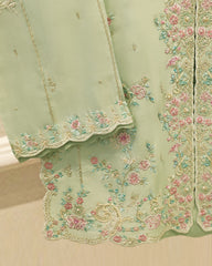 2 Piece- Pure Sheesha Silk Embroidered Suit S115715