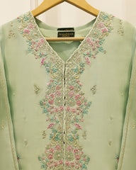 2 Piece- Pure Sheesha Silk Embroidered Suit S115715