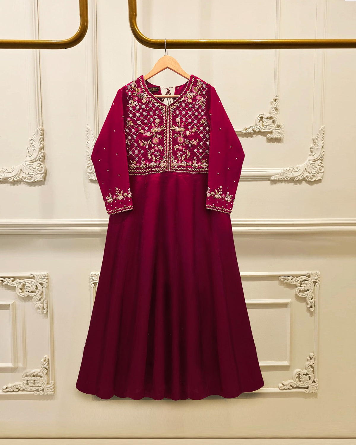 2 Piece- Pure Sheesha Silk Embroidered Suit S115738