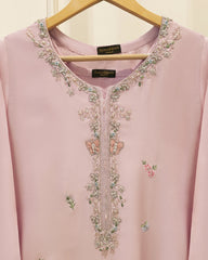 2 Piece- Pure Sheesha Silk Embroidered Suit S115759