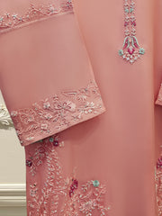 3 Piece - Pure Organza Embroidered Suit S111667