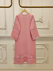 3 Piece - Pure Organza Embroidered Suit S111667