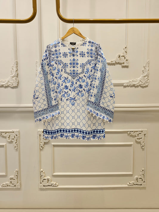 2 Piece- Printed Silk Co-ord Set S111737