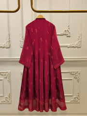 3 Piece - Pure Embroidered Cotton Net Suit S111795